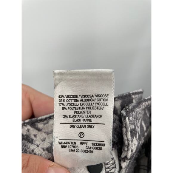 HUDSON Denim NWT Barbara High Waist Super Skinny Jeans in Metallic Python // 00 - Picture 12 of 14